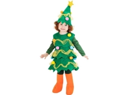 Fato de Bebé DISFRAZZES Árvore De Natal Verde (Tam: 0 a 6 meses)