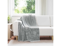 Vidaxl Manta Cinzento 130 X 150 Cm 1 Kg Lã