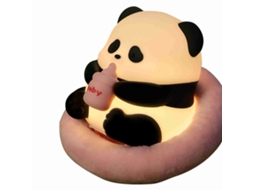 2026 luz Noturna de Panda Sentado com Sensor Táctil Led Recarregável para Crianças, Lâmpada de Mesa de Noite Quente e Bonita