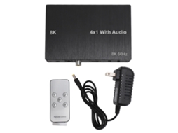 Switch Hdmi EOOCOO (saída 4 em 1, Suporta 8k 60hz)