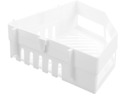 Artibetter Prateleira De Canto Triangular Parede Sem Furos Para Banheiro E Cozinha, Em Abs Branco
