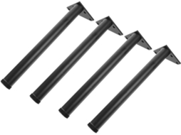 Kallory Conjunto De 4 Pés Metálicos Modernos Triangulares Para Móveis, Ideais Para Armários, Estantes E Sofás