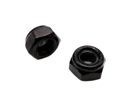 Porca De Travamento Com Inserto Sextavado Nylon M2 5 M3 M4 M5 M6 M8 M10 M12 M14 M16 Em Aço Inoxidável 304 Preto 25 Peças