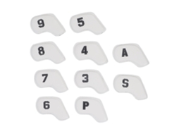 Lurelia Equipamento De Golfe 10 Capas De Cabeça De Taco De Golfe Pu Branco