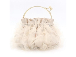 Bolsa de Mão Floral de Seda para Mulher Bolsa de Noite Fiesta Prom Clutch Elegante Dfs Preto S/MARCA