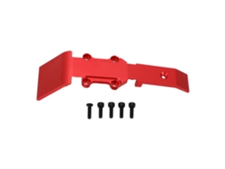 Placa De Proteção Dianteira De Alumínio Leve Para Rc 1/16 Traxxas E Revo Vxl Slash4wd Summit Vermelha