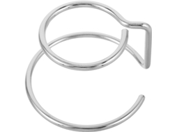 Suporte Grande Gleavi Em Metal Prateado Para Bolas De Cristal, Com Aro Duplo Estável E Base De 5cm, Ideal Para Exibir E