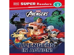 Livro DK Super Readers Level 3 Marvel Avengers in Action de Feyi Oyesanya (Inglês)