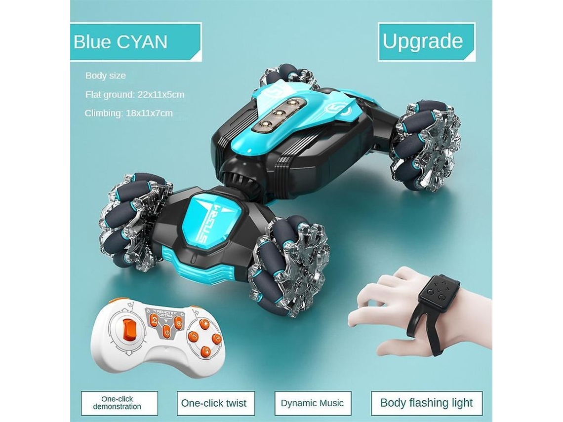 2026 coche Rc Orbi 2024: Coche de Stunt com Sensor de Gestos, Controle Remoto 2.4g, Luz e Música, Presente de Natal