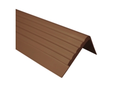 Perfil De Borda De Escada Quest Pvc 42x40 Mm, Antiderrapante, Castanho, 150 Cm