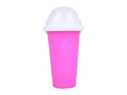 2026 fazer Smoothies em Casa: Copo de Silicone de Duas Camadas Ecológico para Sorvetes e Slush Rojo