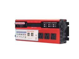 Inversor De Carro De Onda Senoidal Modificada 2000w Com 4 Portas Usb, 3 Tomadas E Display Lcd Digital