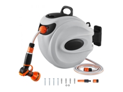 Conjunto De Mangueira De Rega 35m Com Enrolador Automático E Bico Ajustável Tekmaquinas