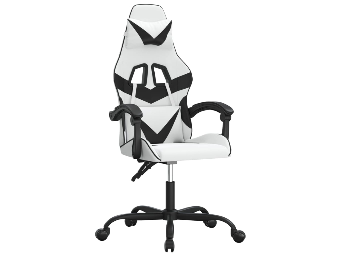 Cadeira de gaming VIDAXL Branco Couro Artificial