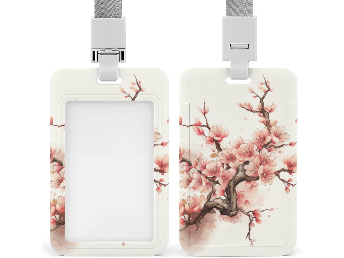 Porta Crachá Com Estampa Floral, Personalizável E À Va D Água, Ideal Para Secretárias, Médicos E