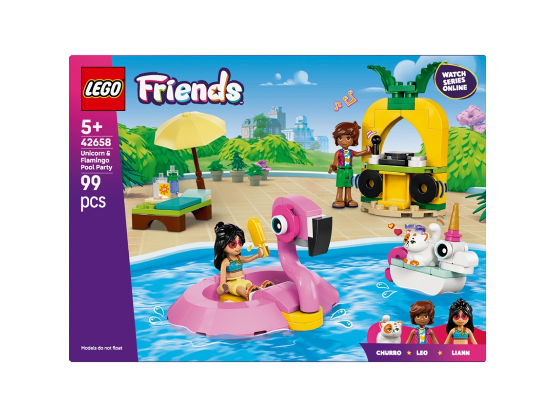 LEGO Friends: Festa na Piscina com Unicórnio e Flamingo - 42658