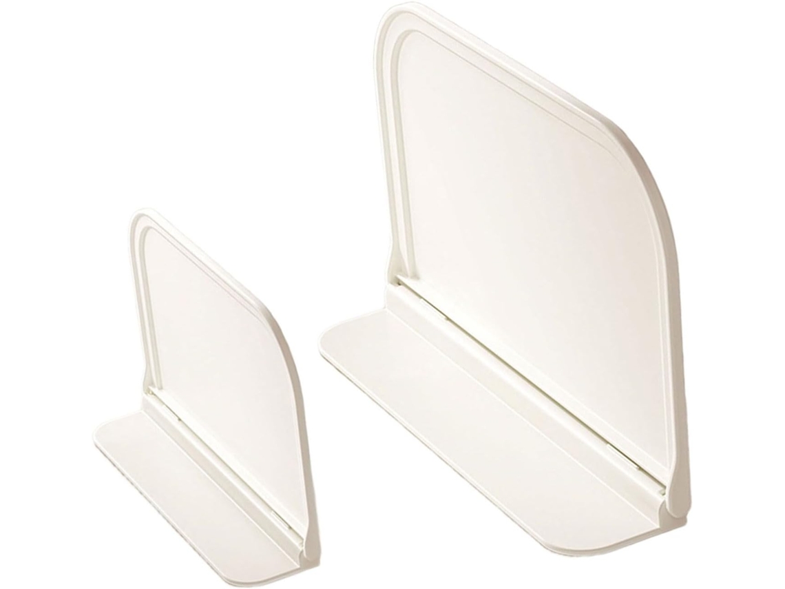 Prateleira Multifuncional Dobrável Com Suporte Para Celular, Altura Ajustável, Ideal Para Banheiro E Quarto Fixação