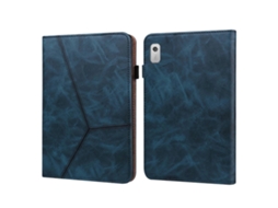 Capa De Couro Listrada Em Relevo Para Tablet Lenovo Tab M9