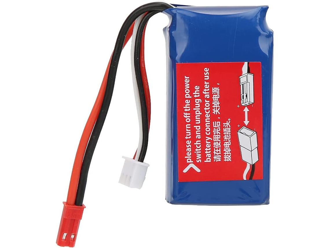 Bateria para Helicóptero Rc de 7,4 V e 1100 Mah com Cabo de Conversão de 7,6 Cm , Compatível com V913. SFUSHOS (3 Polegadas)