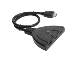 Aetheria conversor Hub Switch Splitter Hd Multimedia Interface 3 Entradas 1 Saída 4k com Cabo