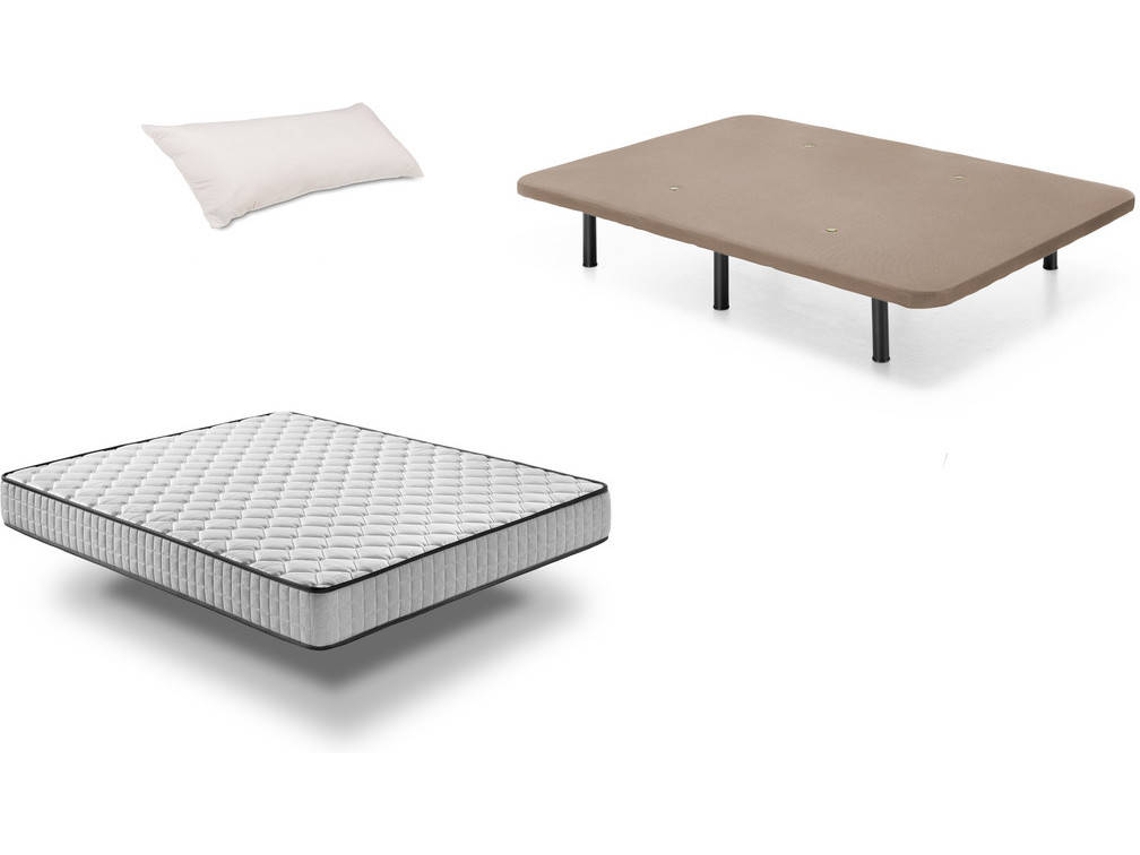 Conjunto de Estrado + Colchão ProNature e Almofada MESEFOR Estofado  (Compatível com Colchão: 90x200x10 cm)