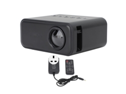 Projetor Mini Portátil 1080p Hd Wifi Sem Fio Controle Remoto Usb Home Theater 100‑240v Preto Plug Uk