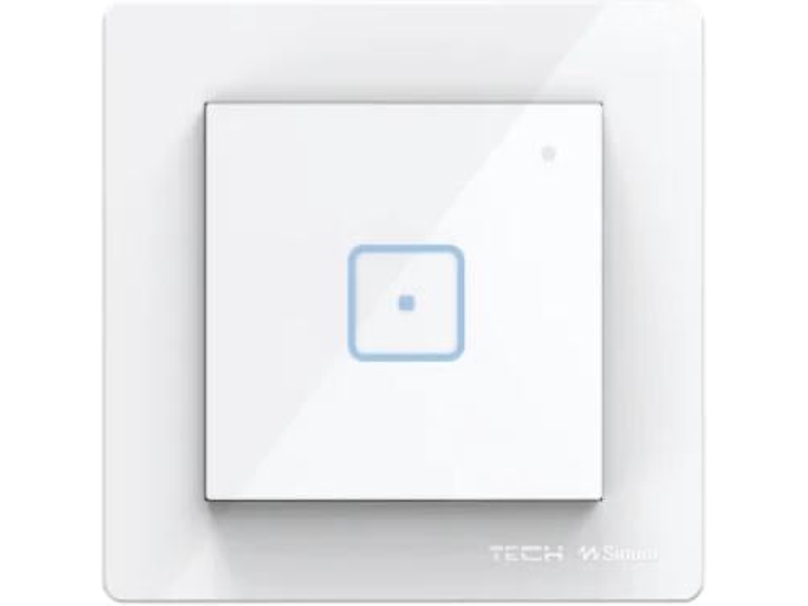 Interruptor unipolar com fio branco WS 01m Tech Drivers