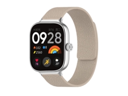 Bracelete Para Redmi Watch 6 / 5 / 4 - Silicone Macio Magnético - Textura De Lichia Cor Pedra