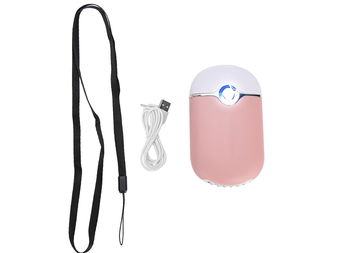 Ventilador Portátil Usb Para Esmalte De Unhas E Cílios Extensos Multifuncional Rosa