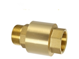 Válvula De Retenção Vertical Com Dentes Internos E Externos, Latão Dourado