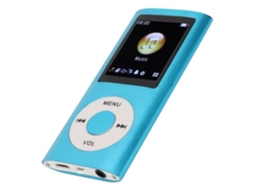 (azul) Leitor De Mp3 - Omabeta - Tela Lcd Fina De 1,8 Polegadas - Azul - 64 Gb - Liga De Alumínio