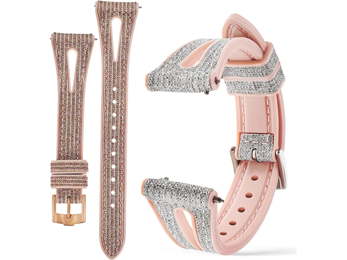 Conjunto De 2 Pulseiras Brilhantes Para Substituição Smartwatch,
