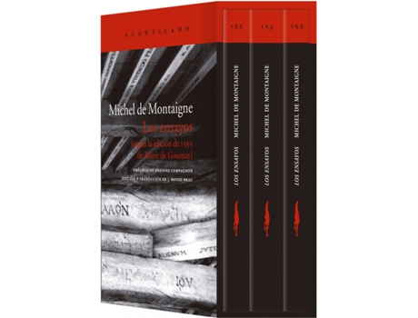 Livro Los Ensayos (Estuche Con Tres Volúmenes) de Michel De Montaigne (Espanhol)