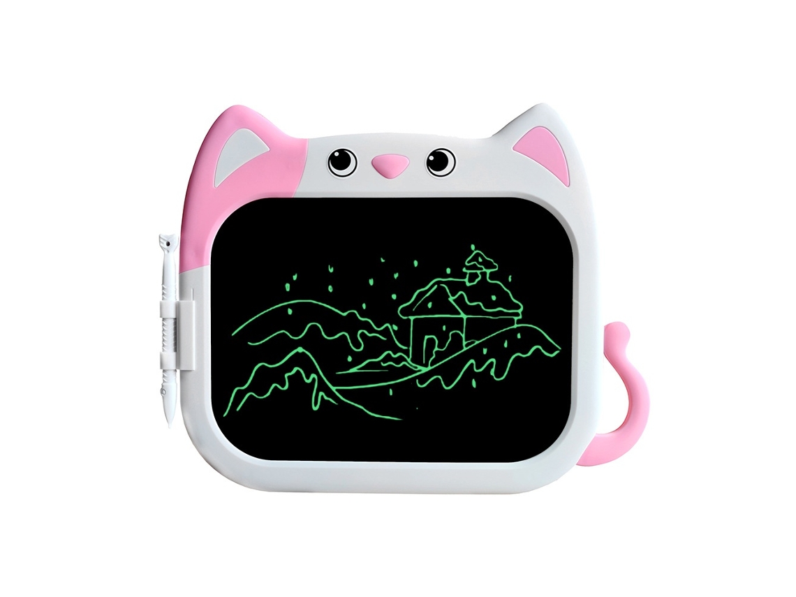Tablet Lcd De Desenho Infantil De 8,5 Polegadas (gato Rosa) Elysve