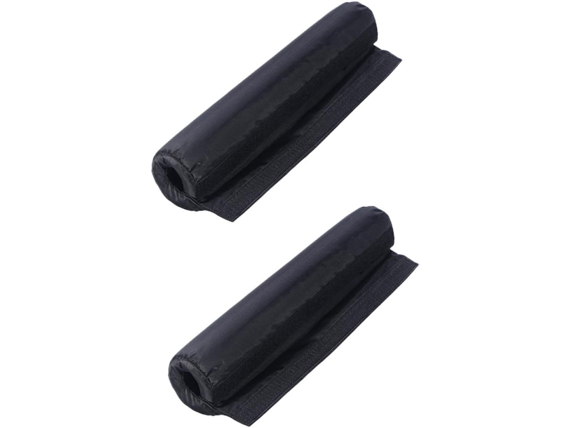 Protetor De Barra Preto, 2 Peças, Para Agachamentos E Levantamento