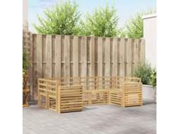 Vidaxl Conjunto De Sofás Para Exterior 6 Pcs Branco