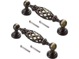 Mango 2 Piezas Manija De Mueble Antiguo, Manija De Armario, Bronce Antiguo, Manija De Cajón Hueco