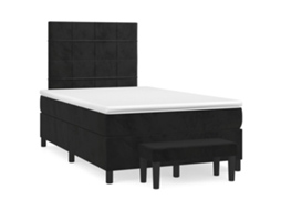 Box Spring Bed, Box Spring Beds Vidaxl Preto Veludo (120 X 200 Cm)