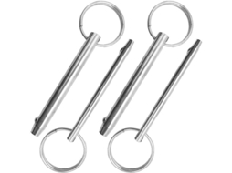 Conjunto De 4 Pasadores De Liberación Rápida, Diámetros 8mm Y 6.3mm, Longitud Total 76mm, Acero Inoxidable 316
