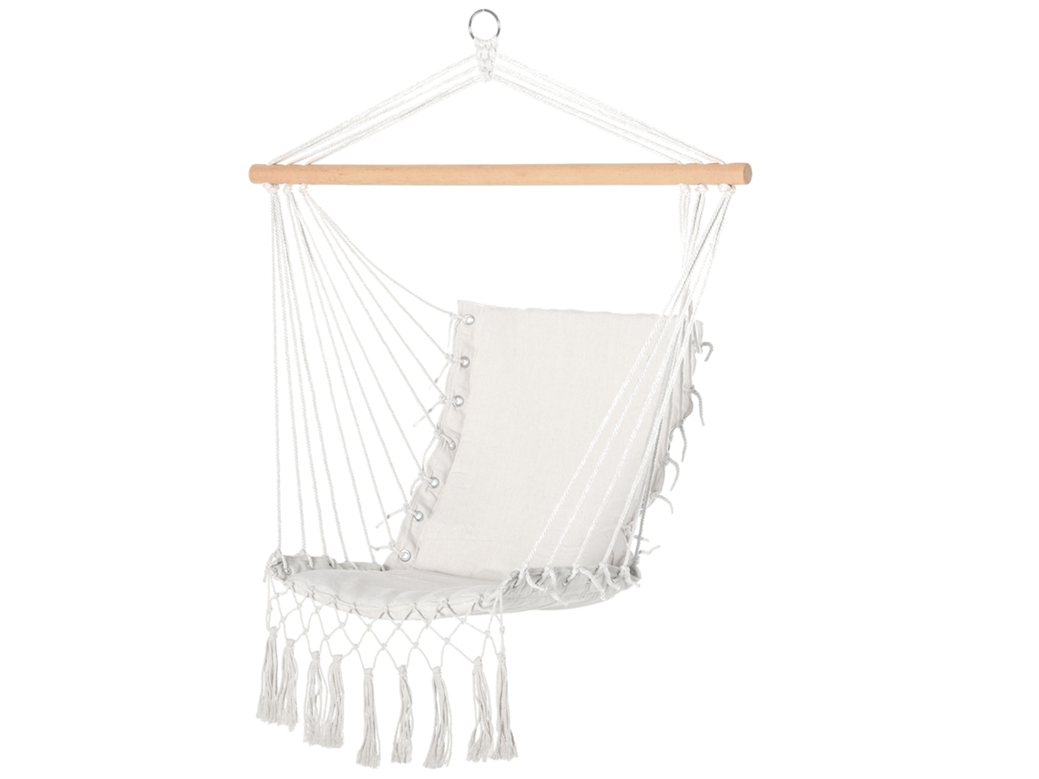 Cadeira Suspensa de Balanço Algodão (branco, 120kg, Interior/exterior)