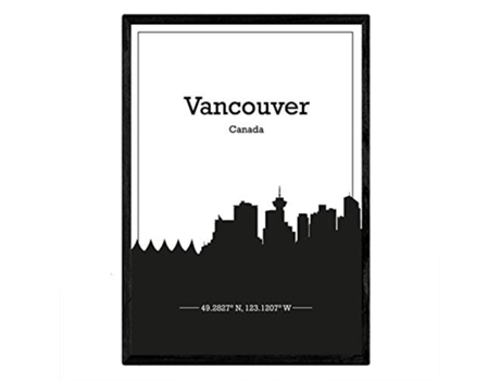 Póster NACNIC con mapa de Vancouver Canada (A3)