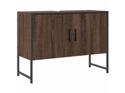 Bathroom Sink Cabinet, Bathroom Sink Cabinets Vidaxl Marrom Madeira Processada (n/a)