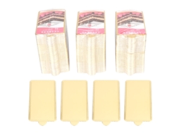 Ronjoe-tabuleiro De Bolo Retangular Dourado 100x60mm Base Papelão Alimentar 300pcs