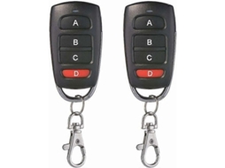Kit com 2 Controles Remotos Universais para Clonagem de Portas de Garagem, 433 Mhz, 4 Botões, para Portas de Garagem Elétricas, Etc. TAISHENGDA
