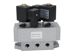 Válvula Solenoide Eléctrica 2 Posiciones 5 Vías Control Dual 1/8" K25d2h-6ac110v