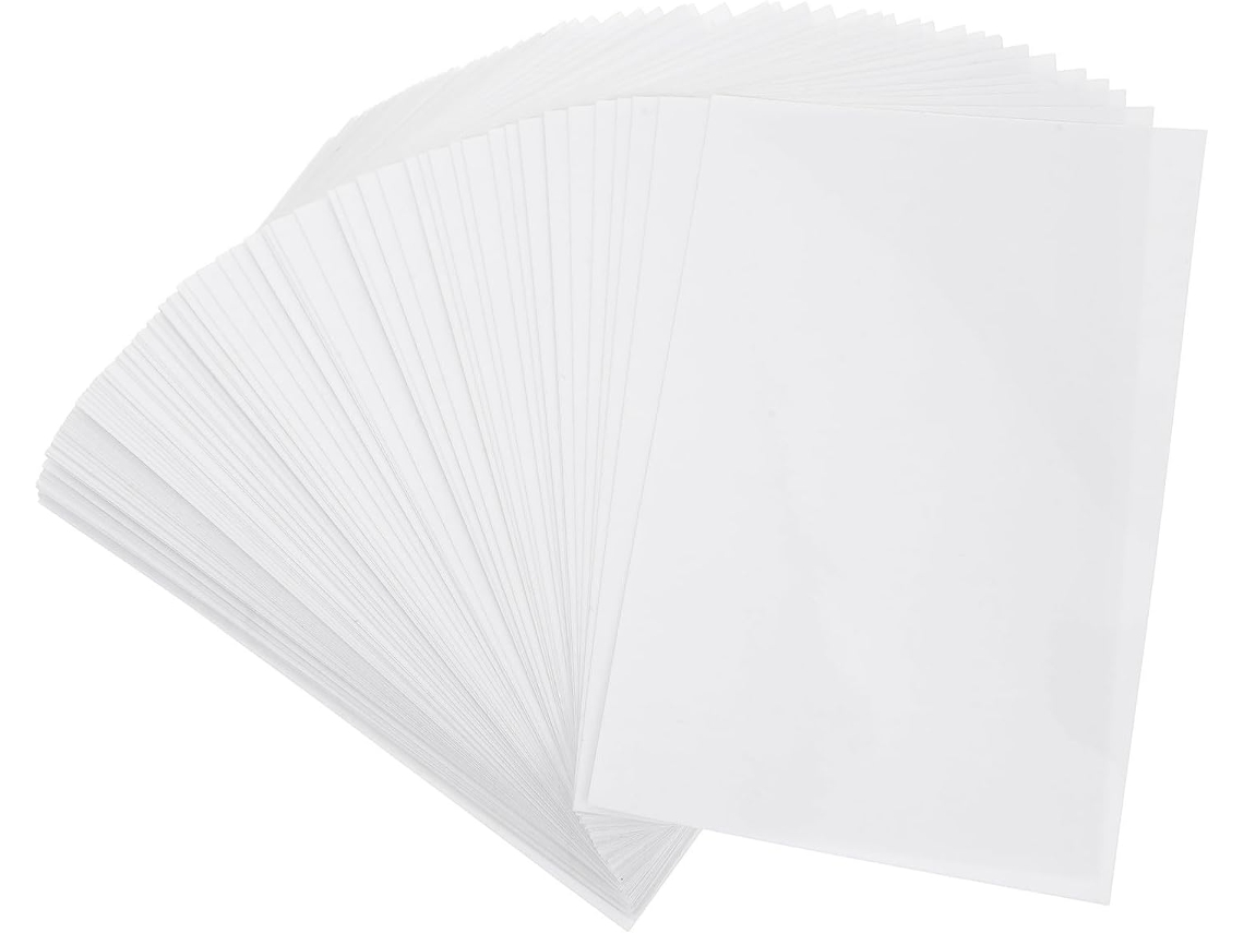 Stobaza 100 Peças Filme De Plastificação Autoadesivo Tapete Transparente Pvc Filme De Plastificação À Frio
