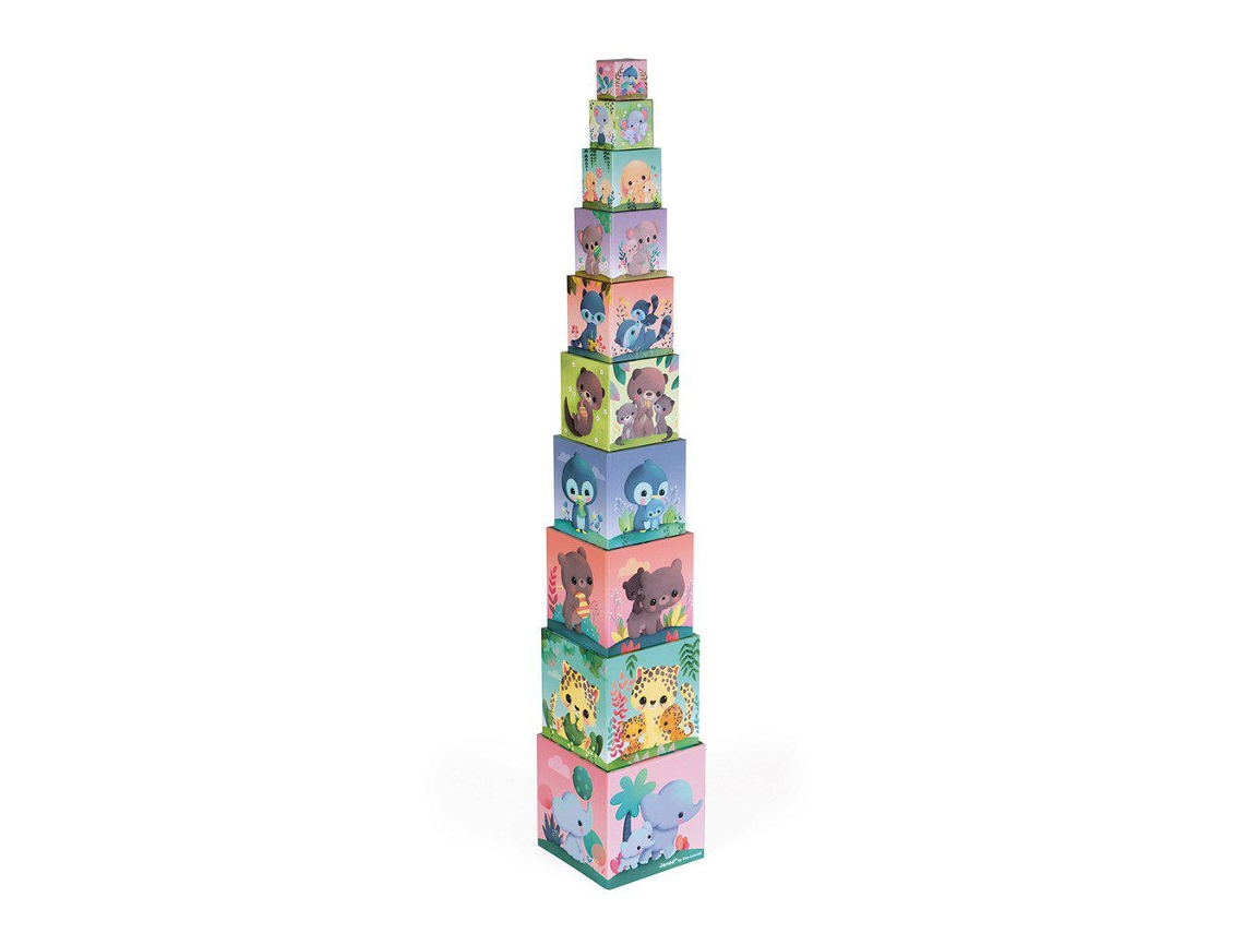 Janod Square Pyramid Of Cute Animals