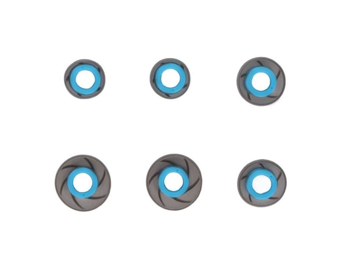 HURRISE 6Pcs Pontas de Fone de Ouvido com Isolamento de Ruído de Silicone Macio 3 Tamanhos Substituição