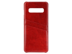 Capinha traseira com inserção de cartão para Samsung S10, padrão cera de óleo EOOCOO