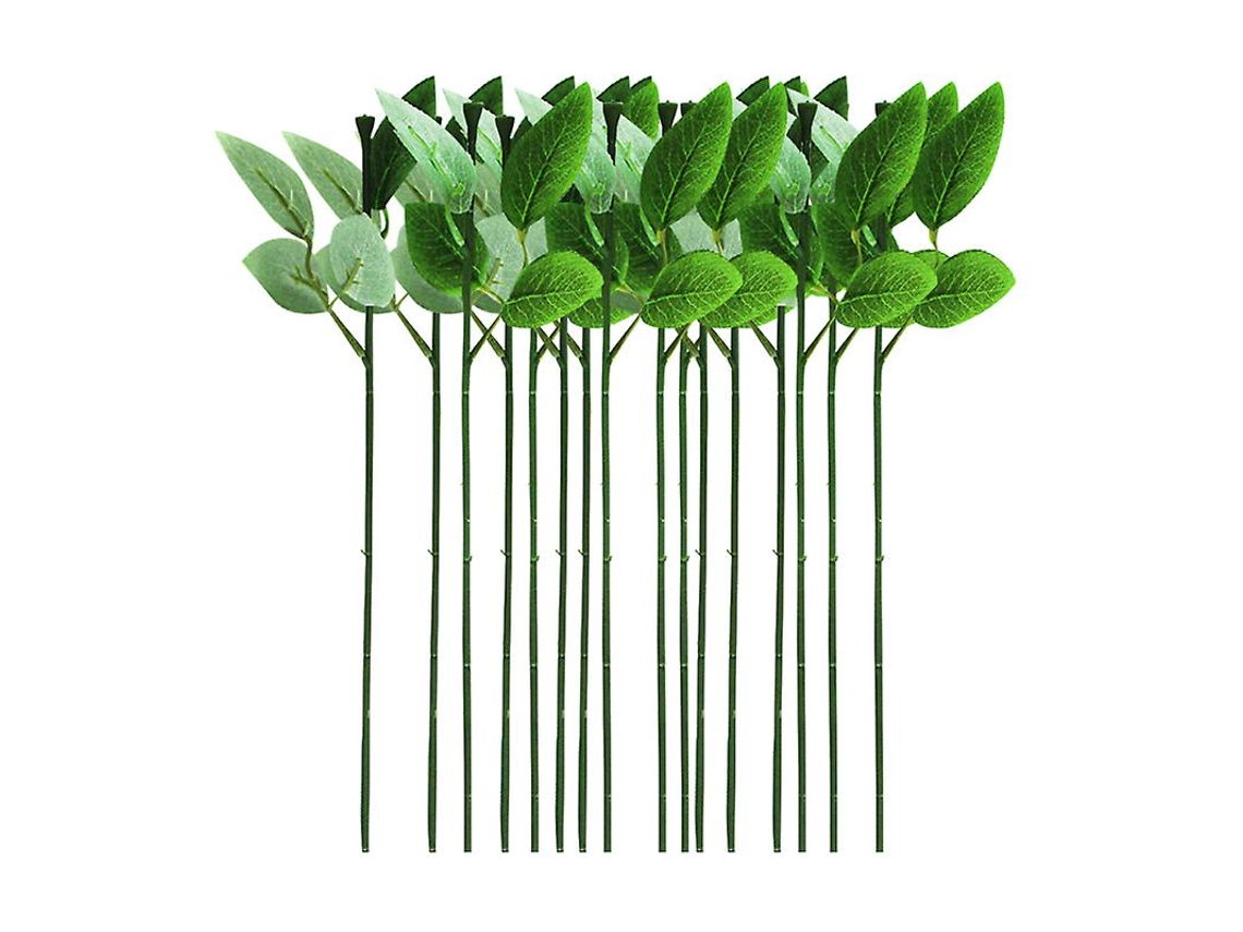 30 Unidades de Haste Floral com Folhas ALLINLESS